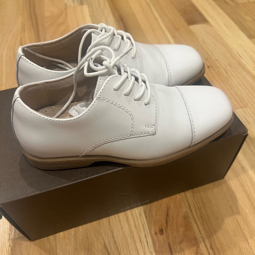 Little Boys White Communion Shoes